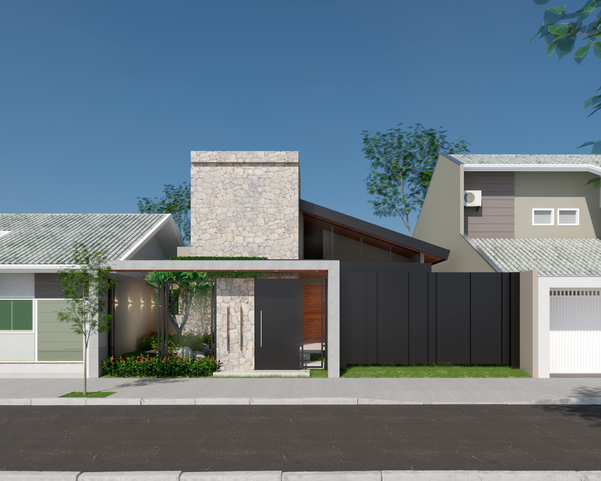 Casa Horizonte – Projeto de Residencial por Luana Borelli Arquitetura